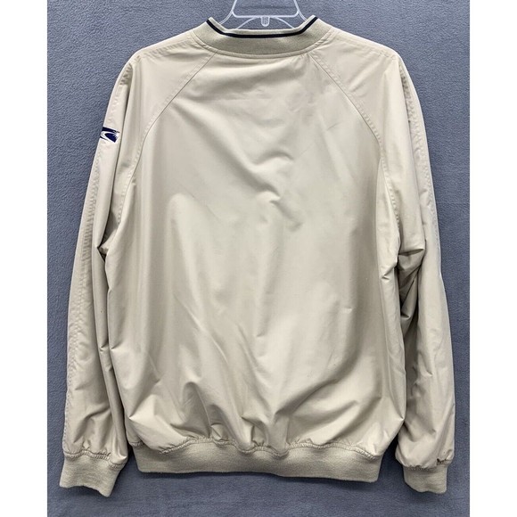 Dunbrooke Club Collection Henley Pullover Sweaters Mens X-Large Beige Lined Logo - Picture 2 of 15